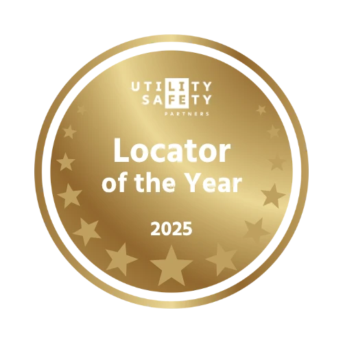 Official 2025 Utility Safety Partners Locator of the Year badge